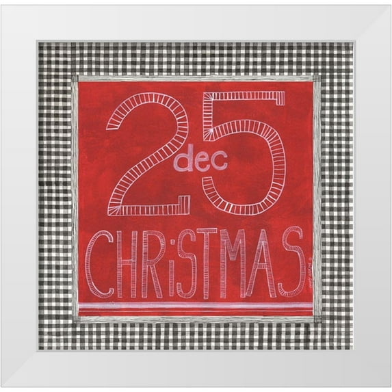 Shamp, Cindy 12x12 White Modern Wood Framed Museum Art Print Titled - Dec 25.