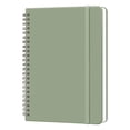 thumbnail image 2 of Hardcover Spiral Notebook Journal, A5 6 x 8 Inch Lined Notebook, 140 Pages Writing Notebook with Elastic Closure and Ribbon Bookmark for Work Office Note Taking Journaling, 2 of 9