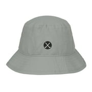 Signatures Bucket Golf Hat, Cross Clubs Performance Sun Hat, Breathable, Lightweight, One Size, Adult, Grey