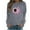 QR1-Gray, variant on VKOYWKM Womens Breast Cancer Shirts Breast Cancer Awareness T-Shirt Long Sleeve Pink Ribbon Graphic Tee Tops Fall Crew Neck Loose Fit Breast Cancer Pullover Sweashirt