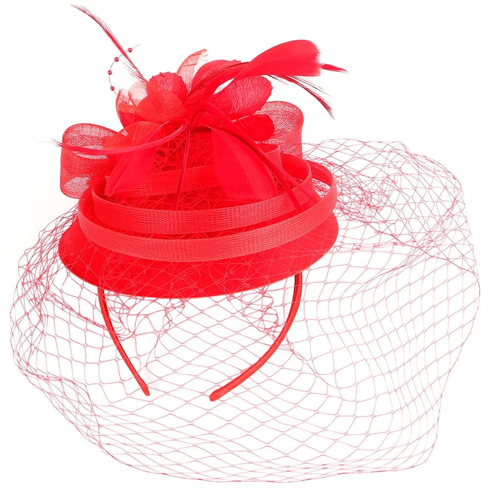 Rosarivae Tea Party Fascinator Hat Headband Hat Clip Plume Fascinator