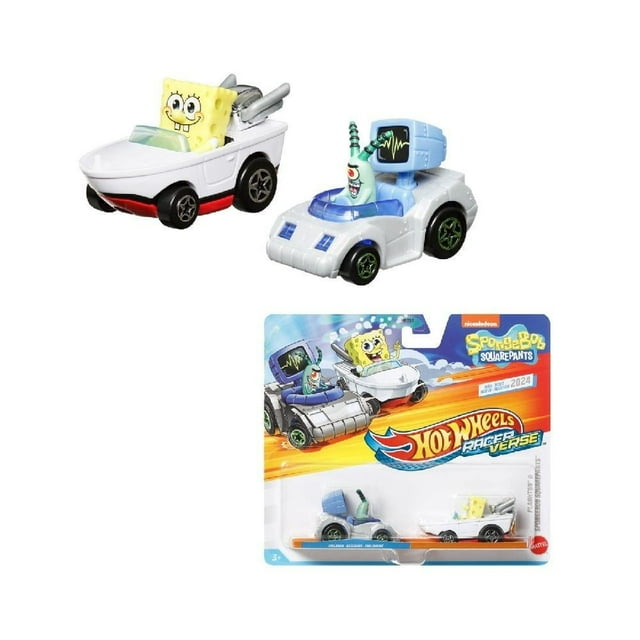 Vehículo de Juguete Hot Wheels RacerVerse Bob Esponja y Plankton