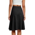 thumbnail image 3 of Women's Knee Length Skirt High Waisted Stretchy A Line Skirts Summer Loose Casual Skirts, XL, 3 of 3