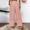 thumbnail image 5 of Aloohaidyvio Wide Leg Pants for Women Baggy Lightweight Palazzo Pants with Pockets Summer High Waist Flowy Casual Trousers, 5 of 8