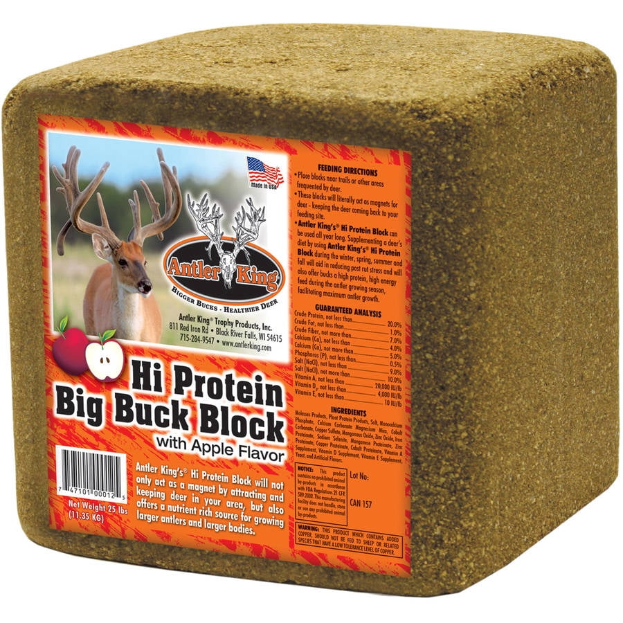 Antler King Hi Protein Big Buck Block Walmart Com