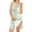Blue, variant on Women Floral Print Sleeveless Post Shoulder Surgery Dress Side Full Open Chemo Port Adaptive Nightgown, Light Green, Size M