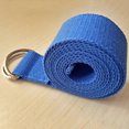 thumbnail image 3 of Yuangui Yoga Fitness Strap D Ring Yoga Exercise Strap for Stretching Flexibility Physical Therapy (Blue), 3 of 5