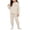 White, variant on WAVSUF Girls Fall Fleece Sets 2 Piece, Long Sleeve Zipper Sweatshirts and Joggers Winter Warm Casual Outfits Pink 7-8
