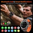 thumbnail image 3 of Reloj inteligente Hwagol Military de 1.52 pulgadas con llamada/notificación para hombres, 3 of 9