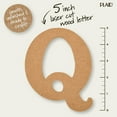 thumbnail image 4 of Plaid Unfinished Wood 5" Letter, Q, 4 of 7