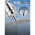 thumbnail image 2 of Doulami Shower Head Combo Filtered Shower Head with Handheld 8'' Dual Rainfall Showerhead 5 Settings High Pressure Handheld Showerhead, 2 of 9