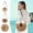 2Pcs Hand Woven Tote Under $5 a1, variant on Straw Bag, Hand Woven Rattan Purse for Women Beach, Hollow Semicircle Bohemian Tote Bag, Mini Shoulder Bag for Summer Outing Travel Shopping