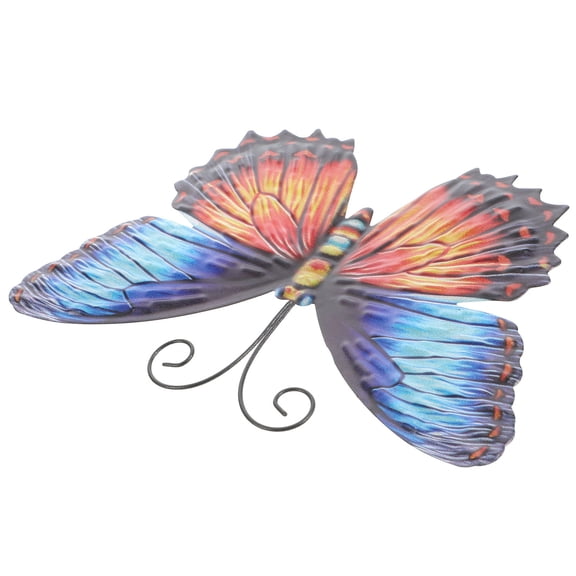 LABSERRON 1Pack Iron Butterfly Shaped Wall Hanging Home Decoration for Indoor and Outdoor Space 18.8X13.0X0.4In