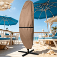 thumbnail image 7 of MISSMILE Patio Parasol 600D Waterproof Outdoor Offset Banana Style Umbrella Cover - Fits Cantilever Offset Umbrella 7.5-11.5 Feet, 7 of 7
