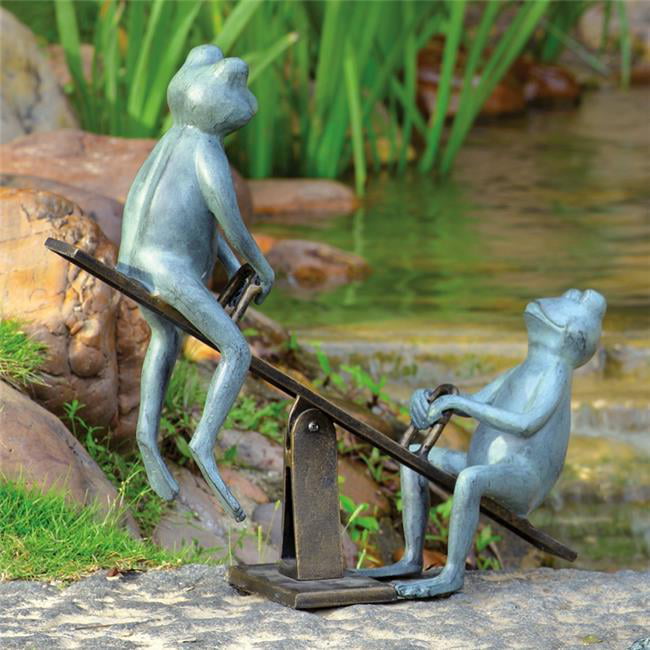 Playground Days Frog Garden Sculpture Statue Yard Pond Pool Decor SPI Home 34551 