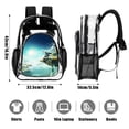 thumbnail image 3 of The Legend Of Zelda Transparent Backpack Schoolbag Shoulders Satchel Daily Student Bookbag Large Capacity Clear Through Daypack, 3 of 7