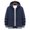Dark Blue, variant on Xysaqa Men's Long Sleeve Hooded Full-Zip Polars Fleeces Jacket with Hood Casual Sportwear Fall Jackets M-4XL (Available in Big & Tall)