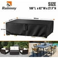 thumbnail image 2 of Patio Furniture Covers, Outdoor Furniture Cover Waterproof, General Purpose, Outside Table and Chair Covers, Heavy Duty 600D (108 Inch L x 82 Inch W x 27.9 Inch H), 2 of 6