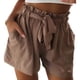 thumbnail image 3 of Pantalones cortos informales para mujer, pantalones cortos elásticos de cintura alta a la moda, pantalones cortos de verano para mujer, 3 of 5