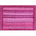 thumbnail image 1 of Ahgly Company Indoor Rectangle Abstract Pink Modern Area Rugs, 2' x 3', 1 of 4