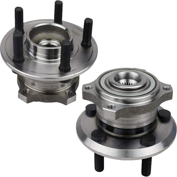 Bode-man Pair Rear Wheel Hub and Bearing Assembly for 2005-2009 Dodge Charger 300 Magnum - 27 Spline