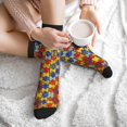 thumbnail image 7 of Unisex Autism Awareness Puzzle Piece Art Novelty Ankle Socks Colorful ComfortSoft Lightweight Sports Athletic Socks, 7 of 7