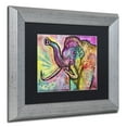thumbnail image 3 of Trademark Fine Art "Woolly Mammoth" Canvas Art by Dean Russo, Black Matte, Silver Frame, 3 of 4