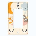 thumbnail image 5 of Metal Light Switch Plate Cover Magical Orange Rainbow Unicorn UNI010, 5 of 13