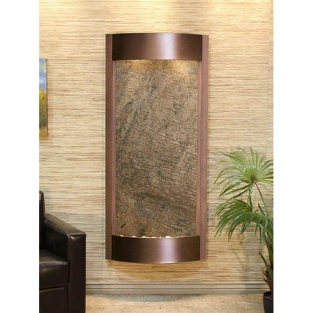 Adagio Water Fountains - Adagio PWA5012 Pacifica Waters Copper Vein Green Featherstone Wall Fountain