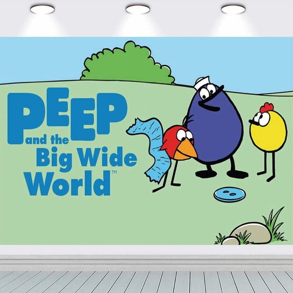 Peep And The Big Wide World Taspestry Wall Decor Backdrop Banner Party Supplies Poster Birthday Decorations Background for Photography Taspestry