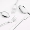 thumbnail image 3 of Unique Bargains 20 Pieces Stainless Steel Silverware Set Flatware Set Silver, 3 of 6