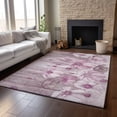 thumbnail image 6 of Addison Rugs Mayfield Washable Transitional Floral Plum Rectangle Rug, 9' x 12', 6 of 6