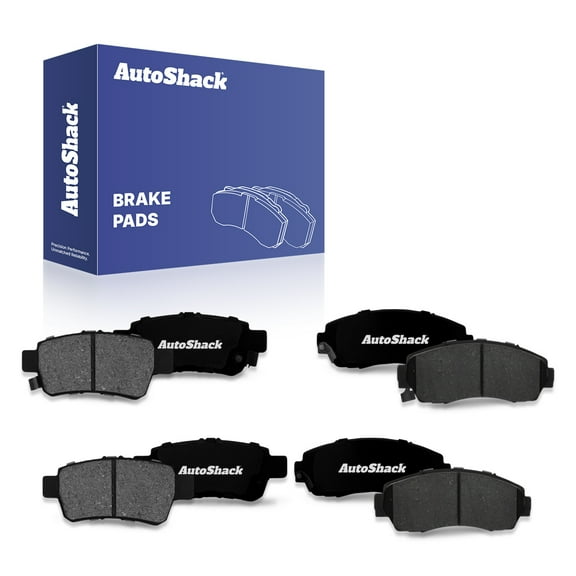 AutoShack Front & Rear Ceramic Brake Pad Set Replacement for 2005-2010 Honda Odyssey 8-PC