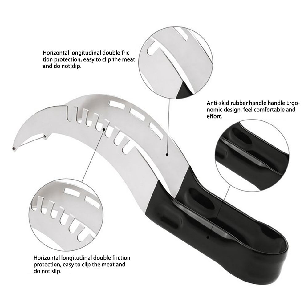 NEX Watermelon Slicer Corer Cutter Knife Stainless Steel with Melon Ball Scooper