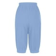 thumbnail image 5 of Pantalons Décontractés Élastiques à Grande Poche pour Femmes, Capris à Poches, Pantalons de Costume Décontractés Grande Taille pour Femmes, Pantalons Décontractés pour la Plage, 5 of 5