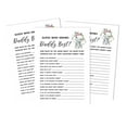 thumbnail image 1 of Inkdotpot Baby Elephant Girl Jungle Animals 50 PackWho Knows Daddy BestBaby Shower GameCards FunActivity Cards, 1 of 5