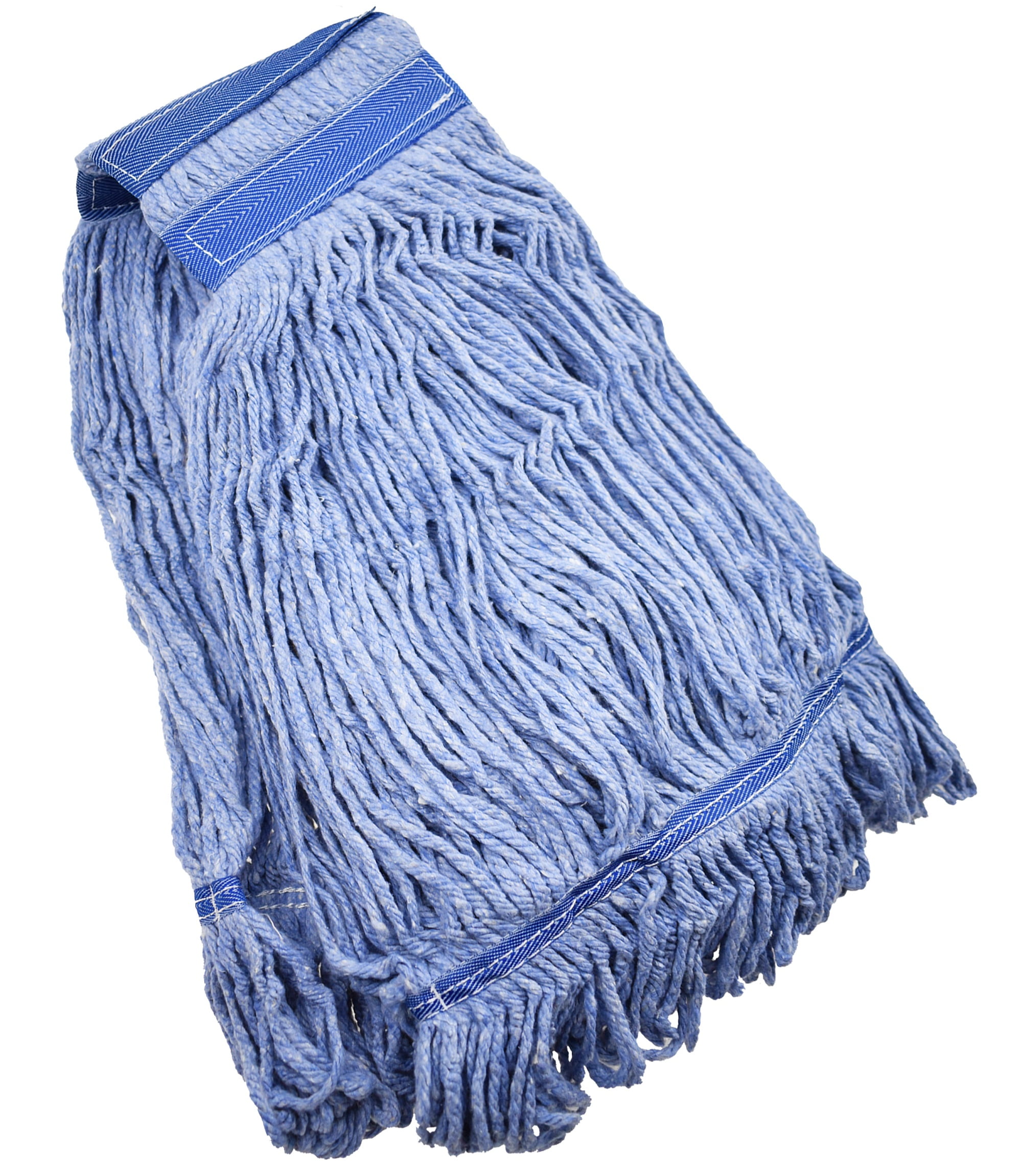 57 in. Blue Microfiber Wet String Mop with An Extra Mop Head