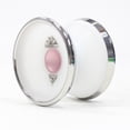 thumbnail image 2 of iYoYo iCEBERG CLASSiC Yo-Yo- Precision Machined Polycarbonate Core Combined with Stainless Steel Weight Rings (White/Pink Hub/Silver Rings), 2 of 2