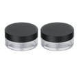 thumbnail image 2 of EeaseCA 2pcs 10g Empty Powder Case Round Elastic Mesh Loose Powder Container Makeup Case (Black), 2 of 7