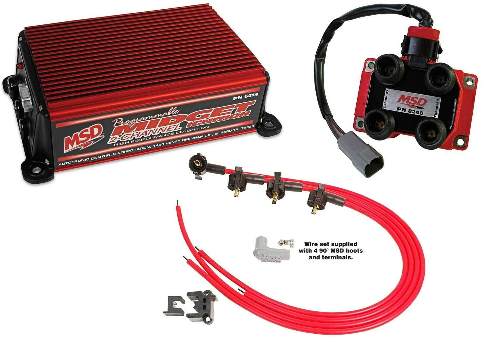 NEW MSD MIDGET PROGRAMABLE DISTRIBUTORLESS RACING IGNITION KIT,MSD