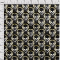 thumbnail image 3 of oneOone Rayon Yellow Fabric Skull Sewing Material Print Fabric By The Yard 56 Inch Wide, 3 of 5