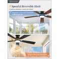 thumbnail image 4 of Ventilador de techo Fanbulous 132 cm 3CCT LED 20W 6 velocidades con control remoto, 4 of 8
