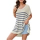 thumbnail image 2 of Suéter de cuello en V para mujer, manga larga, cuello redondo navideño, blusa holgada de tendencia, suéter de punto, suéter para mujer, 2 of 2