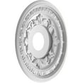 thumbnail image 4 of Ekena Millwork 16"OD x 3 1/2"ID x 1"P Baltimore Thermoformed PVC Ceiling Medallion (Fits Canopies up to 6 1/2"), UltraCover Satin Blossom White, 4 of 10