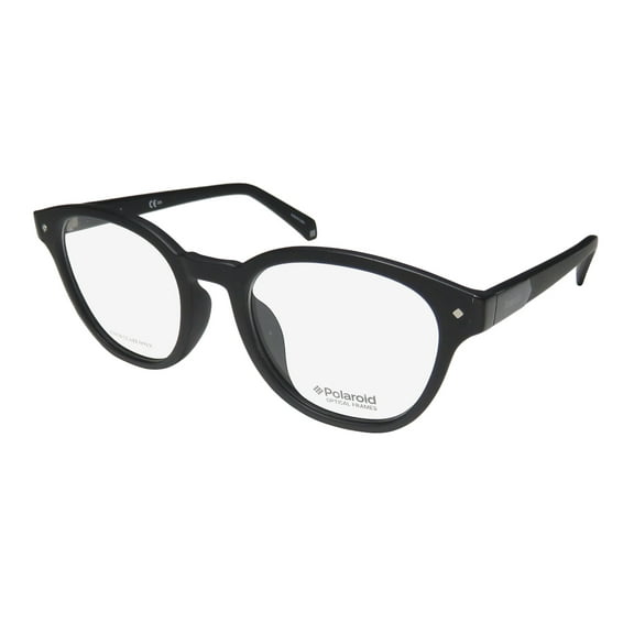 NEW POLAROID D340 WOMENS/LADIES DESIGNER FULL-RIM MATTE BLACK LIGHT STYLE DURABLE DISTINCT AFFORDABLE FRAME DEMO LENSES 50-20-145 EYEGLASSES/EYEWEAR