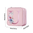 thumbnail image 3 of GOYDSY Simple Storage Jewelry Box, 26 Printed Letter Jewelry Organizer, Portable Storage Case for Rings, Earrings, and Necklaces, Stylish Jewelry Box Clearance Sales Today Deals Prime, 3 of 4