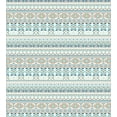 thumbnail image 3 of Ambesonne Aztec Duvet Cover Set, Pastel Tone Geometric Mexican, Twin, Tan Slate Blue, 3 of 3
