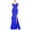 Dark Blue, variant on Kaemgyyd Wedding Guest Dresses for Women Fashion off Shoulder High Split Long Formal Party Dress Evening Gown