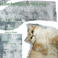 thumbnail image 5 of Cydiria Modern Abstract Fuzzy Faux Wool Area Rug, 5' x 8', Gray, 5 of 8