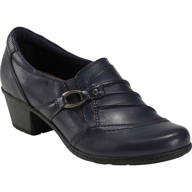 Women's Earth Origins Marietta Mavis Shootie Navy Blue Leather 7 M